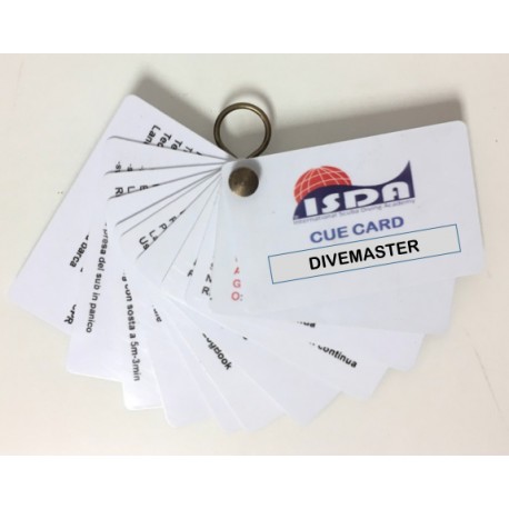 CUE CARD DIVEMASTER INSTRUCTOR